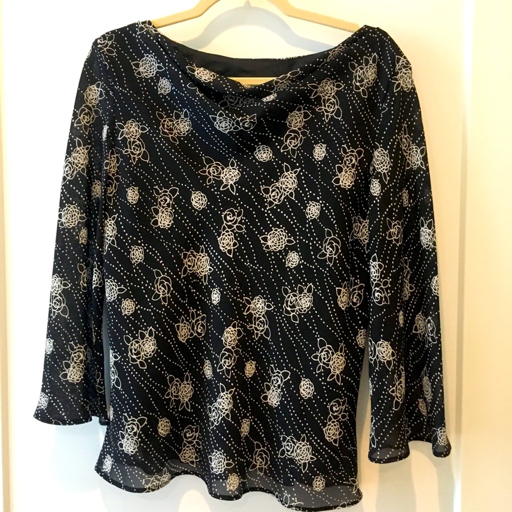 Donna Ricco black and white blouse (12)